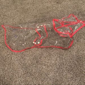 🎉HP🐾 Clear & pink dog raincoat
